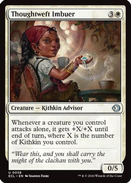 Thoughtweft Imbuer (ECL-038) - Lorwyn Eclipsed Foil