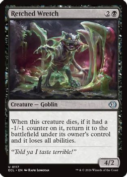 Retched Wretch (ECL-117) - Lorwyn Eclipsed