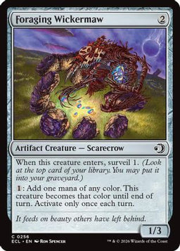 Foraging Wickermaw (ECL-256) - Lorwyn Eclipsed