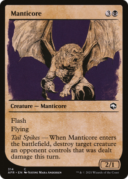 Manticore (Showcase) (AFR-314) - Adventures in the Forgotten Realms: (Showcase)