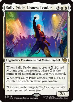 Sally Pride, Lioness Leader (TMT-024) - Teenage Mutant Ninja Turtles Foil