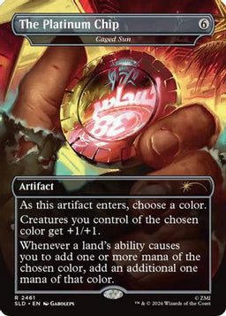 The Platinum Chip - Caged Sun (SLD-2461) - Secret Lair Drop Series
