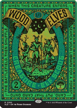 Wood Elves (2280) (SLD-2280) - Secret Lair Drop Series Foil