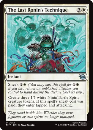 The Last Ronin's Technique (TMT-012) - Teenage Mutant Ninja Turtles Foil