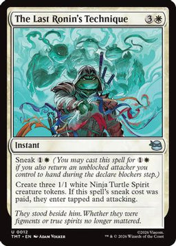 The Last Ronin's Technique (TMT-012) - Teenage Mutant Ninja Turtles Foil