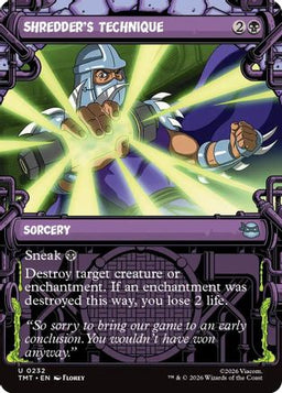 Shredder's Technique (Showcase) (TMT-232) - Teenage Mutant Ninja Turtles Foil