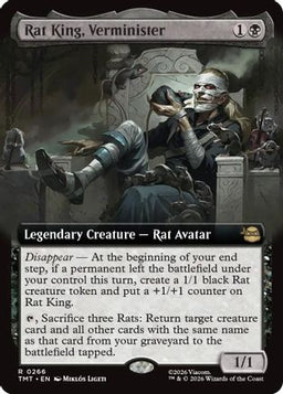 Rat King, Verminister (Extended Art) (TMT-266) - Teenage Mutant Ninja Turtles Foil