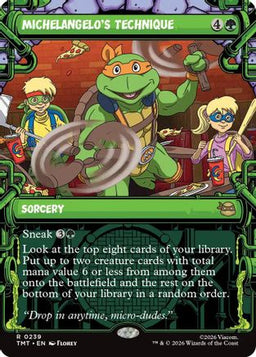 Michelangelo's Technique (Showcase) (TMT-239) - Teenage Mutant Ninja Turtles