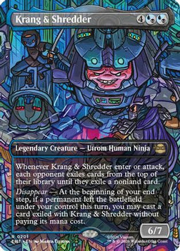 Krang & Shredder (Borderless) (TMT-201) - Teenage Mutant Ninja Turtles Foil