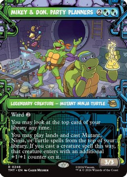 Mikey & Don, Party Planners (Showcase) (TMT-246) - Teenage Mutant Ninja Turtles