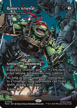 Ronin's Arsenal - Conqueror's Flail (Borderless) (PZA-015) - Teenage Mutant Ninja Turtles Eternal-Legal