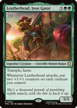 Leatherhead, Iron Gator (TMC-030) - Commander: Teenage Mutant Ninja Turtles
