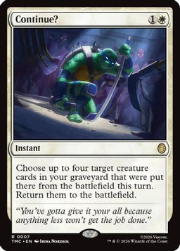 Continue? (TMC-007) - Commander: Teenage Mutant Ninja Turtles