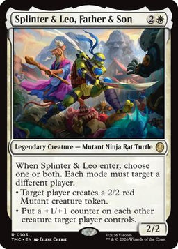 Splinter & Leo, Father & Son (TMC-103) - Commander: Teenage Mutant Ninja Turtles