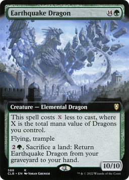 Earthquake Dragon (Extended Art) (CLB-588) - Commander Legends: Battle for Baldur's Gate: (Extended Art) Foil