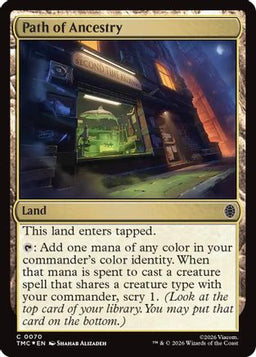 Path of Ancestry (Surge Foil) (TMC-070) - Commander: Teenage Mutant Ninja Turtles Foil