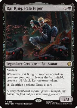 Rat King, Pale Piper (Surge Foil) (TMC-019) - Commander: Teenage Mutant Ninja Turtles Foil