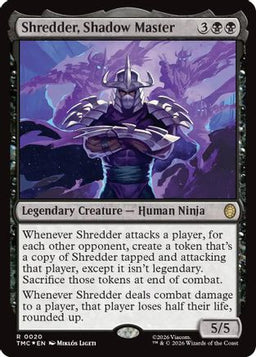 Shredder, Shadow Master (Surge Foil) (TMC-020) - Commander: Teenage Mutant Ninja Turtles Foil