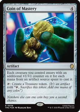 Coin of Mastery (Surge Foil) (TMC-038) - Commander: Teenage Mutant Ninja Turtles Foil