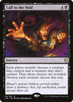 Call to the Void (CLB-118) - Commander Legends: Battle for Baldur's Gate Foil