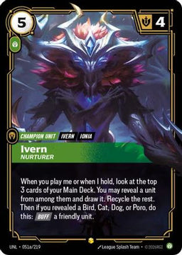 Ivern - Nurturer (Alternate Art) (051a/219) - Unleashed Foil
