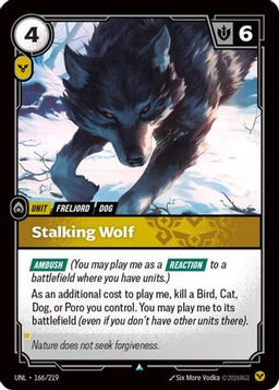 Stalking Wolf (166/219) - Unleashed Foil