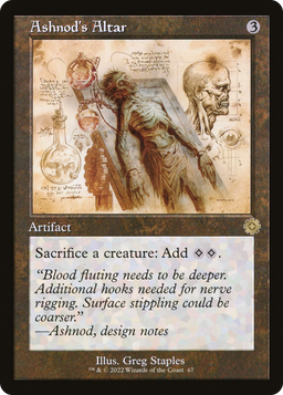 Ashnod's Altar (Schematic) (BRR-067) - The Brothers' War Retro Artifacts