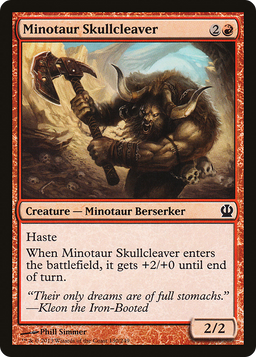 Minotaur Skullcleaver (THS-130) - Theros Foil