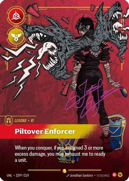Vi - Piltover Enforcer (Signature) (229*/219) - Unleashed Foil
