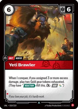 Yeti Brawler (018/219) - Unleashed