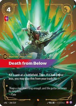 Death from Below (186/219) - Unleashed Foil