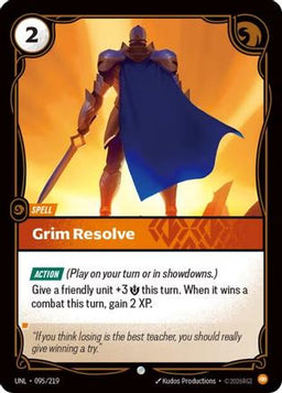 Grim Resolve (095/219) - Unleashed Foil