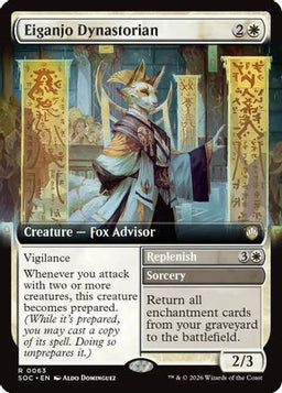 Eiganjo Dynastorian (Extended Art) (SOC-063) - Commander: Secrets of Strixhaven