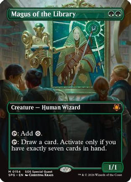 Magus of the Library (Borderless) (SPG-154) - Special Guests Foil