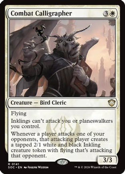 Combat Calligrapher (SOC-141) - Commander: Secrets of Strixhaven