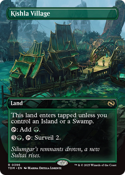 Kishla Village (Borderless) (TDM-396) - Tarkir: Dragonstorm Foil
