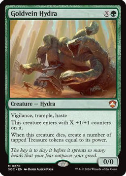 Goldvein Hydra (SOC-270) - Commander: Secrets of Strixhaven