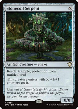 Stonecoil Serpent (SOC-356) - Commander: Secrets of Strixhaven