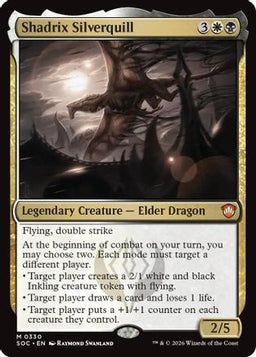 Shadrix Silverquill (SOC-330) - Commander: Secrets of Strixhaven