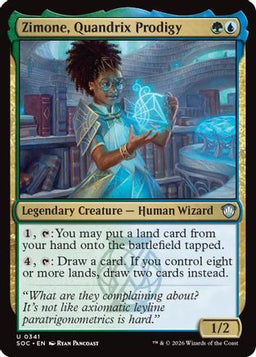 Zimone, Quandrix Prodigy (SOC-341) - Commander: Secrets of Strixhaven