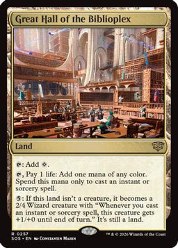 Great Hall of the Biblioplex (SOS-257) - Secrets of Strixhaven Foil
