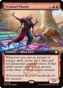 Prismari Pianist (Extended Art) (SOC-082) - Commander: Secrets of Strixhaven