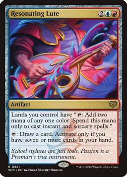 Resonating Lute (SOS-221) - Secrets of Strixhaven Foil
