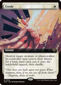 Erode (Extended Art) (SOS-310) - Secrets of Strixhaven