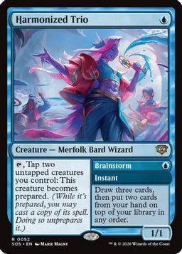 Harmonized Trio (SOS-052) - Secrets of Strixhaven Foil