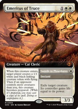 Emeritus of Truce (Extended Art) (SOS-309) - Secrets of Strixhaven