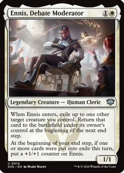 Ennis, Debate Moderator (SOS-014) - Secrets of Strixhaven Foil