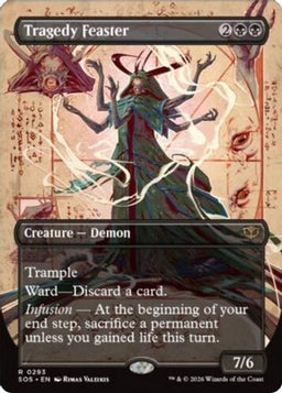 Tragedy Feaster (Borderless) (SOS-293) - Secrets of Strixhaven Foil