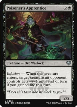 Poisoner's Apprentice (SOS-092) - Secrets of Strixhaven Foil