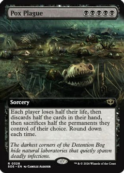 Pox Plague (Extended Art) (SOS-328) - Secrets of Strixhaven Foil